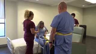 Physical Therapy Transfer Training  How To Transfer From Wheelchair To Bed [upl. by Asa]