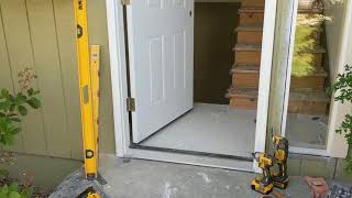 Jeld Wen Front Door Installation  Really crappy products and craftsmanship PART 1 [upl. by Adniled155]