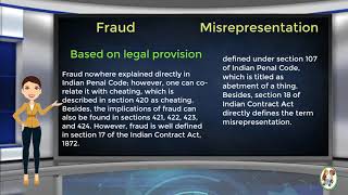 What is Difference Between Fraud amp Misrepresentation [upl. by Adnovaj]