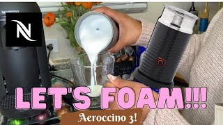 How To Foam Milk With Aeroccino 3 Make Coffee With Foam Tips amp Tricks  Easy Foamed Latte Recipe [upl. by Cestar970]